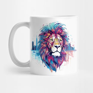 Lion Beast Animal World Predator Wild Nature Wilderness Mug